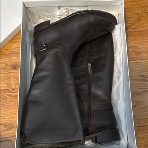 Calvin Klein Brown Leather Boots